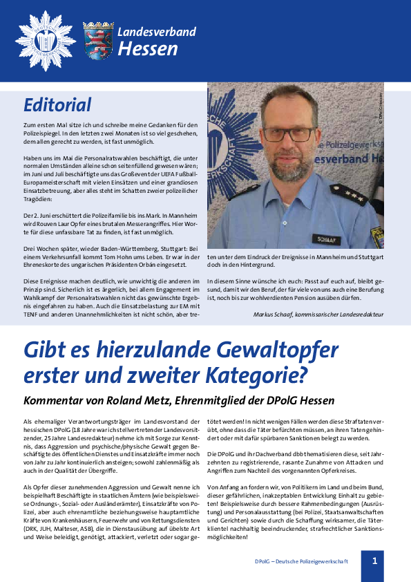 Ausgabe Juli/August 2024
