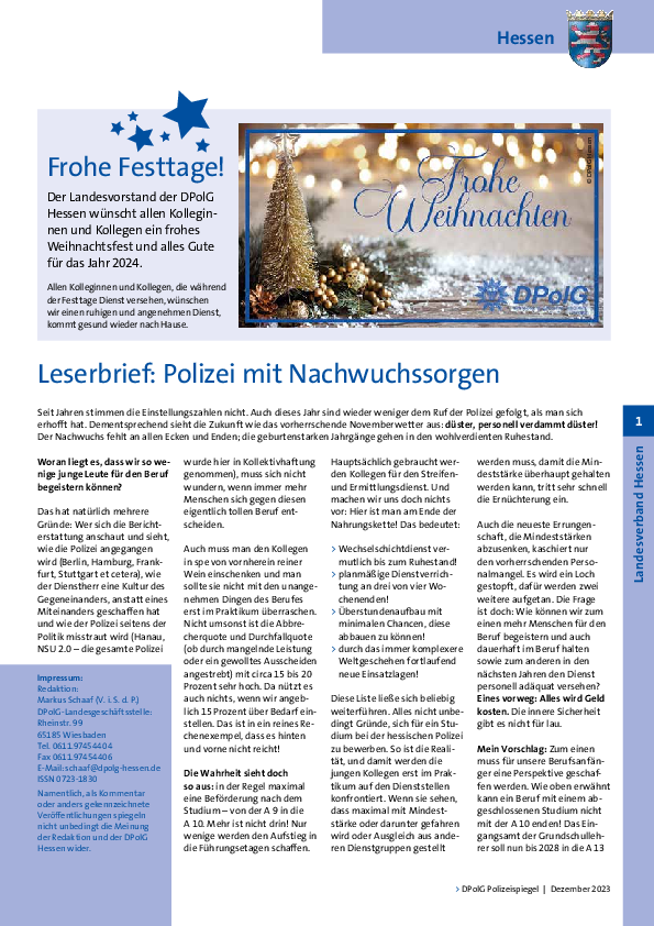 Ausgabe Dezember 2023